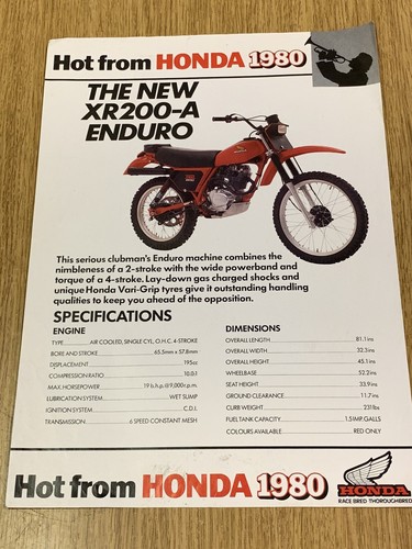 Honda 1980 xr200 - honda, enduro