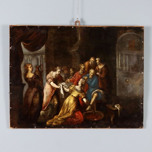 Antique painting the washing - antique,