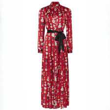 Temperley London Gloriette Shirt Midi Dress Long Sleeves - Women's Size US6/UK10