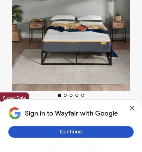 New small double bed - , frame