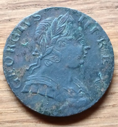 George 111 copper half - copper, penny