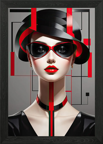 Beautiful artdeco portrait