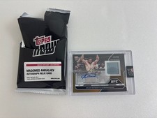 UFC Topps Now Auto Autograph Relic /50 Gold Magomed Ankalaev 2025 UFC Card MMA 