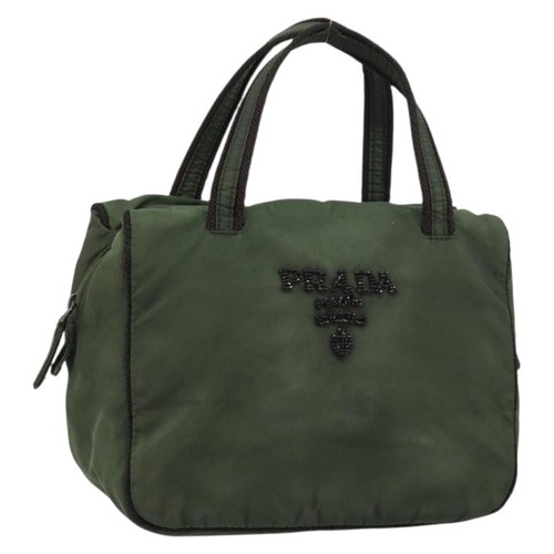 Prada hand bag nylon - bag, green