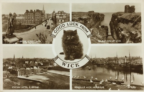 Vintage postcard scotland - postcard, wick