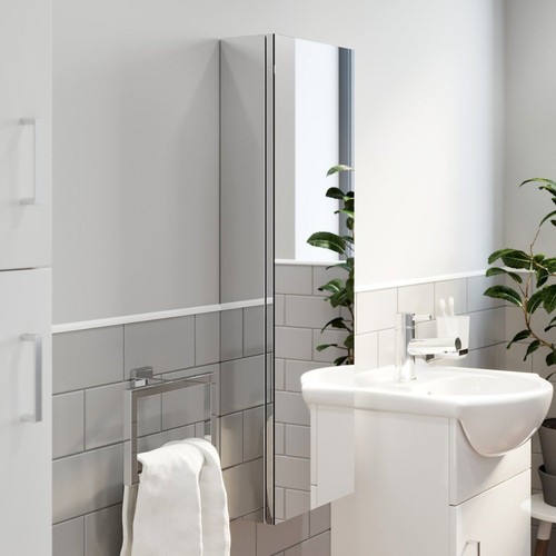 Tall bathroom mirror cabinet - tall,
