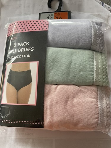 Ladies full briefs - pack, 100%