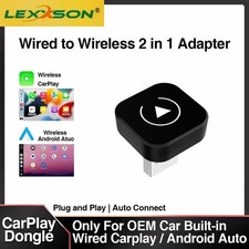 Wireless CarPlay Adapter AI Box Android Auto 2in1 – Wired to Wireless Car Dongle