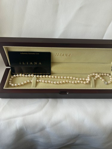 Vintage iliana pearl necklace - pearl,