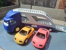 Little Tikes Big Car Carrier - Large Hauler, Transporter Plus 2 Sports Cars VGC
