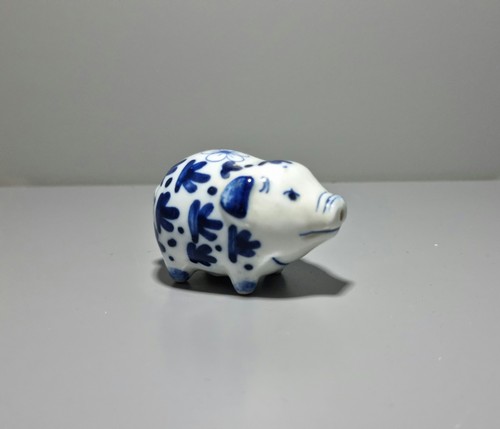 Miniature japanese white blue - miniature,