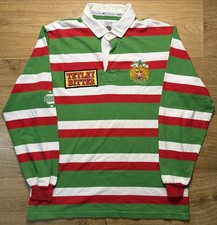 ORIGINAL LEICESTER FC 1992/93 Rugby Shirt LARGE COTTON OXFORD VGC Rare