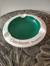 Vintage Tobacciana Large Ashtray Churchmans Fine Cigarettes  