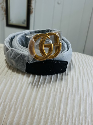 Gucci black leather belt - gucci,