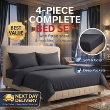4 Piece Complete Bedding Set