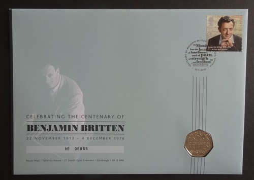 2013 benjamin britten 50p - benjamin, coin