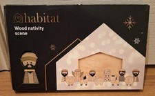 Habitat Wooden Nativity Scene