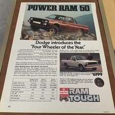 1982 Dodge Power Ram 50 Pickup Truck Photo Vintage Print Ad