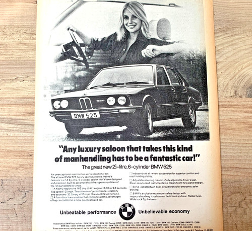 Bmw e12 525 1970s - bmw, frameable
