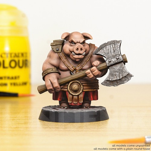 Pig barbarian fantasy - pig,