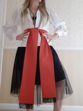 Mens Red Cummerband Sash Obi