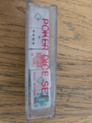 Vintage poker dice set - of, 5