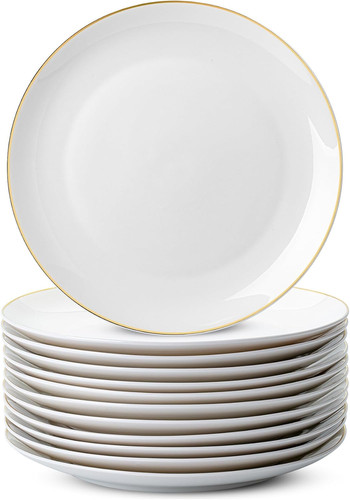 Elegant gold rimmed - gold, white