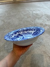 Spode blue italian - blue, rimmed