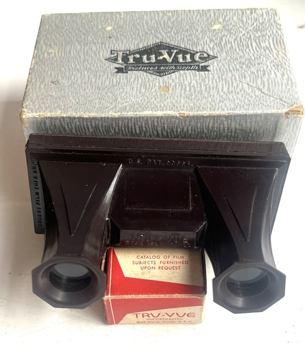 Early brown bakelite tru vue - brown,