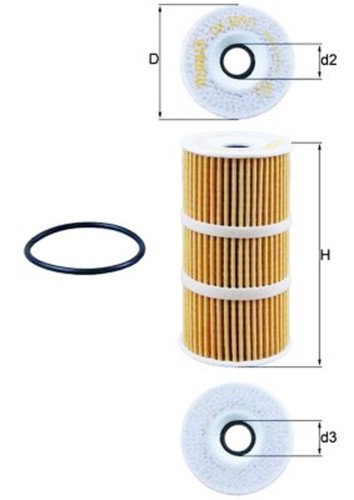 Mahle oil filter for renault - mahle,