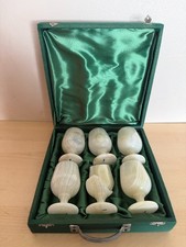 SET OF 5 x VINTAGE ONYX MARBLE