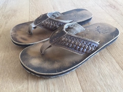 Reef brown leather canvas - reef,