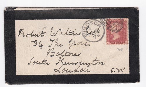 1875 penny red stamp - red,