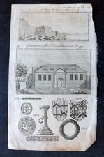 Gent. Mag. 1796 Print. Forest near Liverpool, Glamford Brigge Grammar School