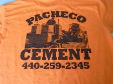 Pacheco Cement  T-Shirt Size