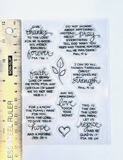 Clear rubber stamp faith pray