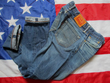 STUNNING vintage GENUINE LEVIS 511 RED LINE SELVAGE blue DENIM JEANS 30 X 32