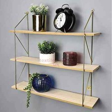 Wall Floating GOLD Shelves