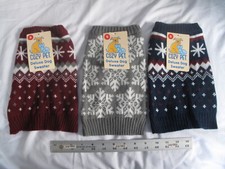 (3) NEW Cozy Pet Dog Knit