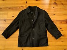 KARL JACKSON DARK GREY MEN'S WOOL & CASMERE BLEND COAT VGC SIZE M