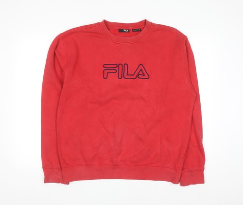 Fila mens red crew neck - red,