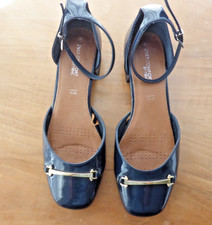 WOMENS NEXT NAVY PATENT SHOES