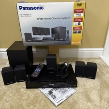 Panasonic SC-PT90EB-K Home Cinema System Subwoofer, 5 Speakers, Wires +Remote