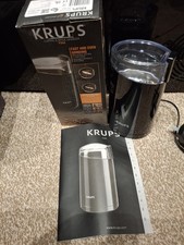 Krups F203 Electric Coffee Bean and Spice Grinder -Black Unused + Manual  