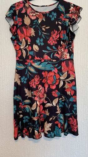 Ladies black floral fit - ladies,