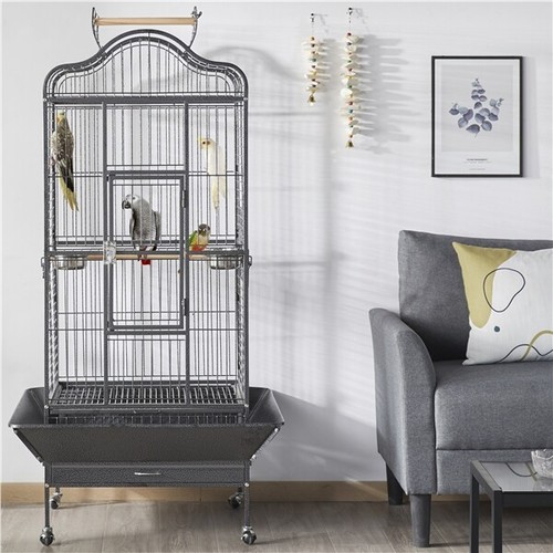 African grey cage large open - grey,