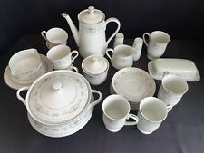 Wade Fine Porcelain China "Diane" Pattern Tea Set with Extras - 22 Items - Japan
