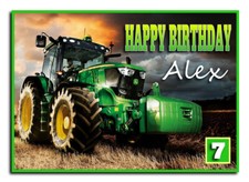 PERSONALISED FARM TRACTOR QUALITY BIRTHDAY OTHER CARD FREE POST 1ST CLASS