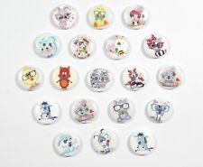 Wooden Buttons 2 Hole Children's Printed - Unique Prints 15mm, 20mm & 25mm