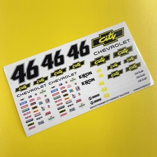 SLOT CAR 1/32nd 'CITY' Days of Thunder stickers decals NASCAR fits SCALEXTRIC